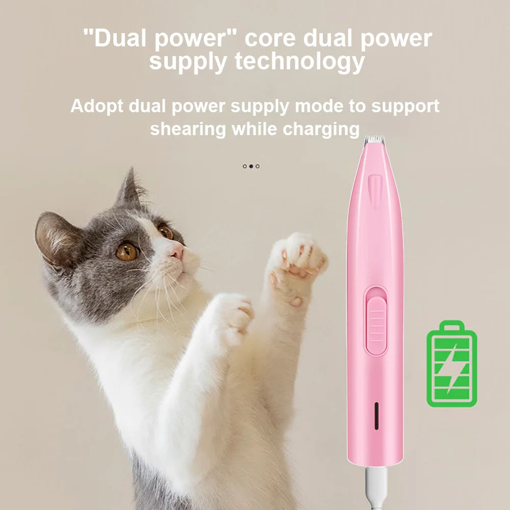 Hund Haar Trimmer Elektrische Hund Cutter Professionelle Pet Fuß Haar Trimmer Katze Pflege Friseur Schere Butt Ohr Pedikator