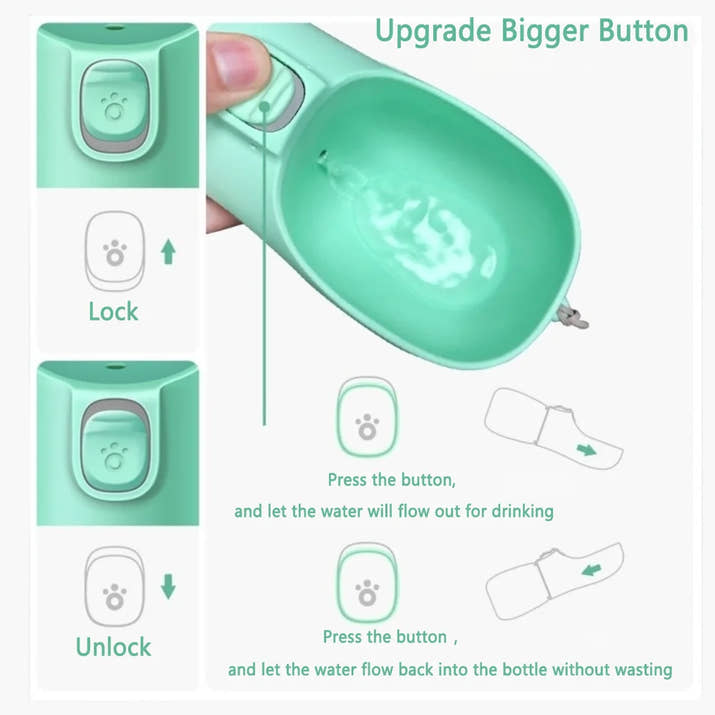 Tragbare Wasserflasche Für Große Hunde Für Kleine Große Hunde, Outdoor-Wandern, Auslaufsichere Welpen-Trinknäpfe, Golden Retriever-Zubehör