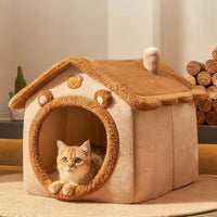 Heimtierbedarf, Betthaus, Faltbares Haustierhaus, Abnehmbares, Waschbares Katzenhaus, Welpenhöhlensofa Für Kleine Hunde Und Kleine Und Mittelgroße Katzen