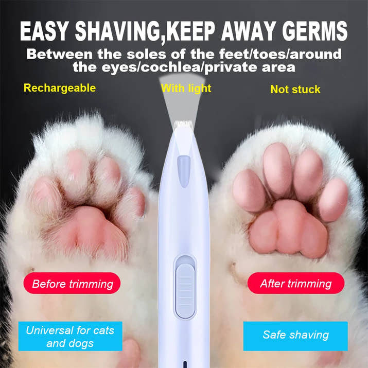 Hund Haar Trimmer Elektrische Hund Cutter Professionelle Pet Fuß Haar Trimmer Katze Pflege Friseur Schere Butt Ohr Pedikator