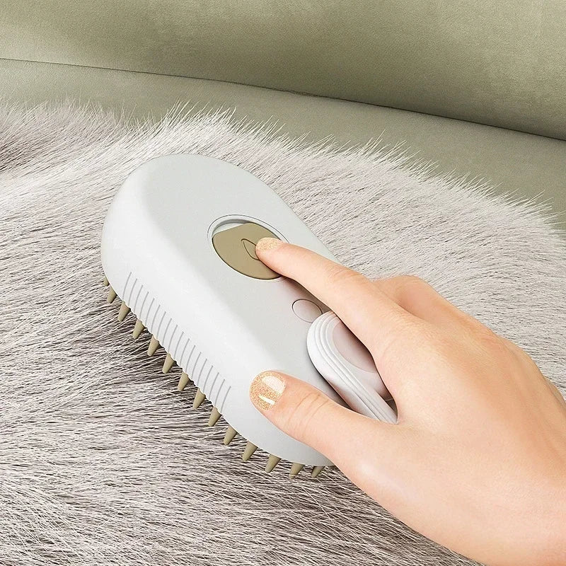 1 ~ 2 Stück Dampf-Haustierbürste 3-In-1-Massage-Hund Dampfbürste Spray Schönheit Tangled and Loose Hair Removal Katzenpflegekamm Hunde