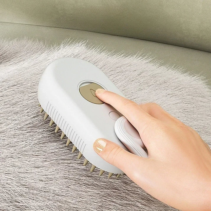 1 ~ 2 Stück Dampf-Haustierbürste 3-In-1-Massage-Hund Dampfbürste Spray Schönheit Tangled and Loose Hair Removal Katzenpflegekamm Hunde