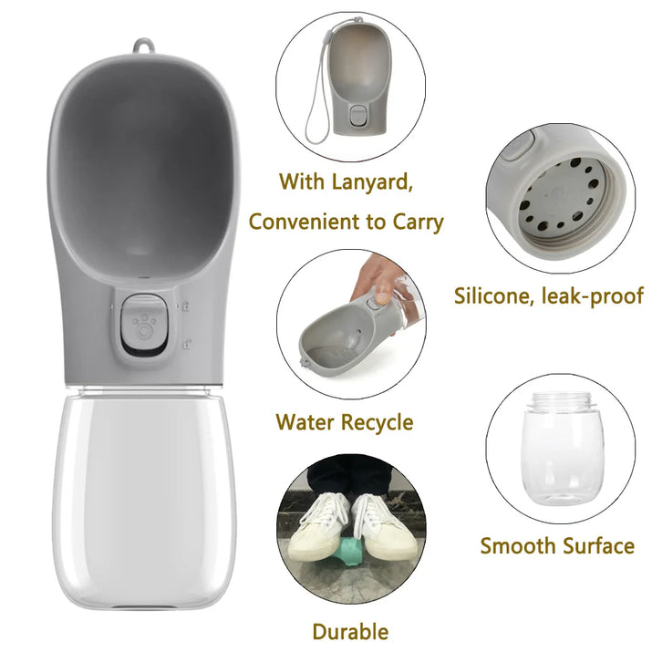 Tragbare Wasserflasche Für Große Hunde Für Kleine Große Hunde, Outdoor-Wandern, Auslaufsichere Welpen-Trinknäpfe, Golden Retriever-Zubehör